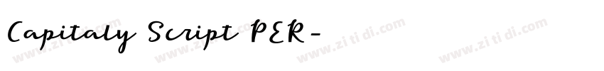 Capitaly Script PER字体转换